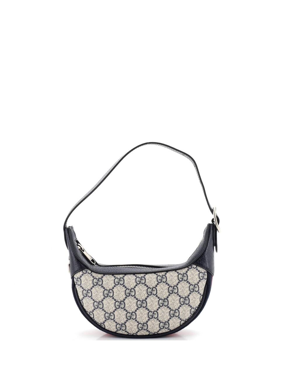 Gucci Ophidia Half Moon Bag Gg Coated #265056G14B - Picture 1 of 6